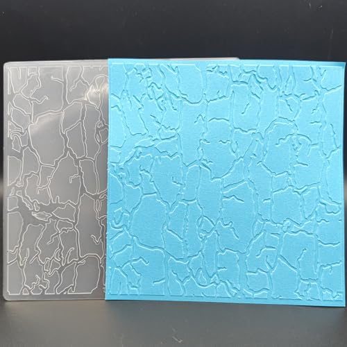 Kunststoff-Prägeschablone, 15,2 x 15,2 cm, Steinrisse, strukturierte Eindrücke für Kartenherstellung, Scrapbooking Kunststoff-Prägeschablone, 15,2 x 15,2 cm, Steinrisse, strukturierte Eindrücke für Kartenherstellung, Scrapbooking von OAIDVEUY