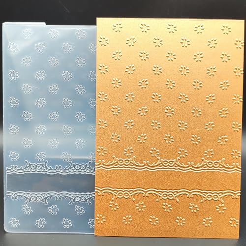 Kunststoff-Prägeschablone, A6, Blumen, Schneeflocken, Kartenhintergrund, Papierbasteln, strukturierte Eindrücke für Kartenherstellung, Scrapbooking Kunststoff-Prägeschablone, A6, Blumen, Schneeflocken, Kartenhintergrund, Papierbasteln, strukturierte Eindrücke für Kartenherstellung, Scrapbooking von OAIDVEUY