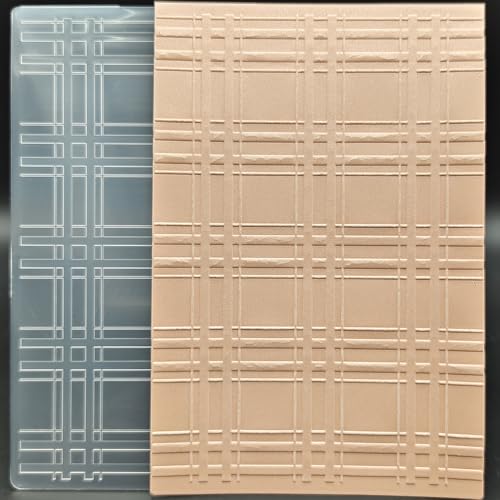 Kunststoff-Prägeschablone, A6-Größe, Raster, Muster, Papier, Basteln, Kunststoff, strukturierte Eindrücke für Kartenherstellung, Scrapbooking Kunststoff-Prägeschablone, A6-Größe, Raster, Muster, Papier, Basteln, Kunststoff, strukturierte Eindrücke für Kartenherstellung, Scrapbooking von OAIDVEUY
