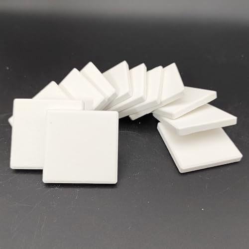 OAIDVEUY 4,1 cm Keramik-Korallen-Frag-Stöpsel, Korallen-Fliesen, Basisscheibe, quadratisch, 40 mm, Weiß, 12 Stück OAIDVEUY 4,1 cm Keramik-Korallen-Frag-Stöpsel, Korallen-Fliesen, Basisscheibe, quadratisch, 40 mm, Weiß, 12 Stück von OAIDVEUY
