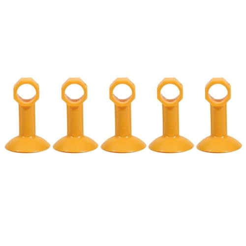 OAIEU 5-Teiliger, Stoßfester Türstopper Aus Silikon Für Die Türoberseite, Kollisionssicherer Türgriff-Wandschutz Fürs Schlafzimmer(Gelb) von OAIEU