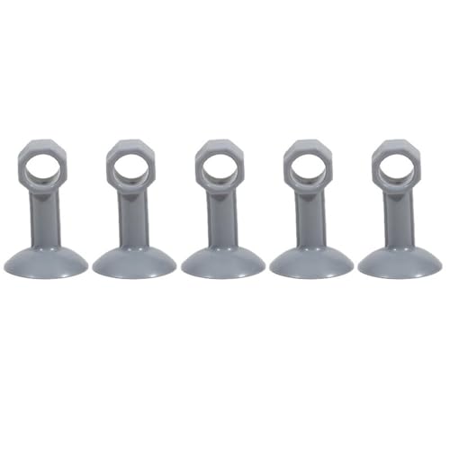 OAIEU 5-Teiliger, Stoßfester Türstopper Aus Silikon Für Die Türoberseite, Kollisionssicherer Türgriff-Wandschutz Fürs Schlafzimmer(Grau) von OAIEU