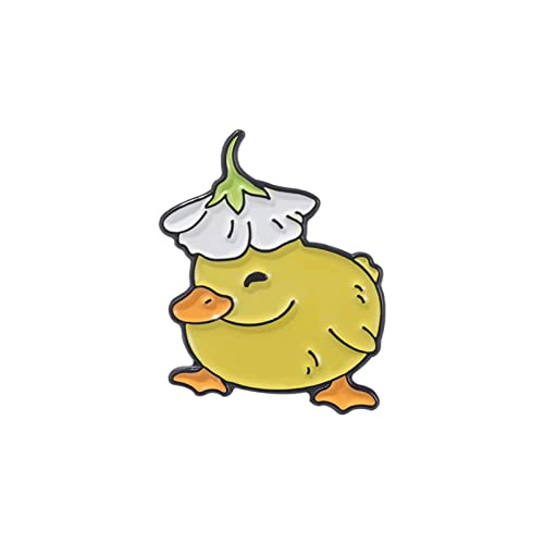 OAIEU Cartoon Tier Serie Ente Emaille Brosche Pins Frauen Mädchen Niedlich Legierung Abzeichen Pins Für Rucksack Kleidung Hut (Stil 3) von OAIEU