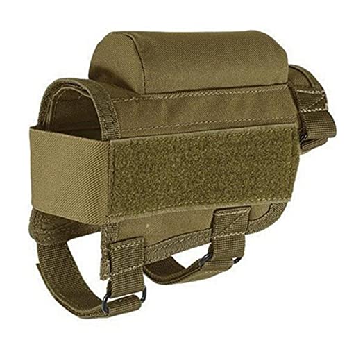 OAIEU Outdoor Multifunktionale Bullet Bag Jagd Buttstock Wangenauflage Pad Stütztasche(Khaki) von OAIEU