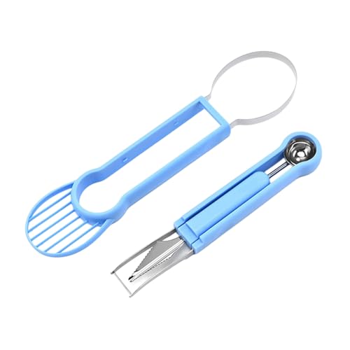 Doppelseite Küchenfruchtballer Safe Abgerundete Kanten Für Kinder Aus Edelstahl Melonen Schaufel Und CORING UTENSILS Edelstahl Melonen Baller von OAJABBGE