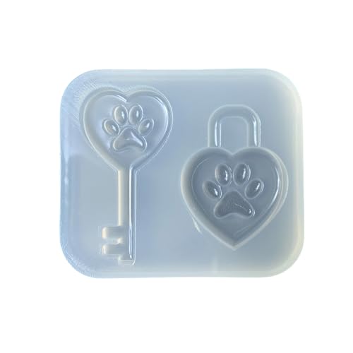 Flexible Premium Silikonkatzen Klauenschlüsselrunde Form Flexible Wiederverwendbares Design Ideal Für Tierische Zauberbeuteldekorationen Katzen Pfoten Keychain Silikonform von OAJABBGE