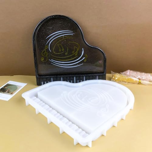 Flexible Silikonharzform Für Schale Epoxid Piano Form Tablett Die Form Kreativer Speicherplatte Accessoire Form Machen Flexible Silikonharzform Für Schale Epoxid Piano Form Tablett Die Form Kreativer Speicherplatte Accessoire Form Machen von OAJABBGE