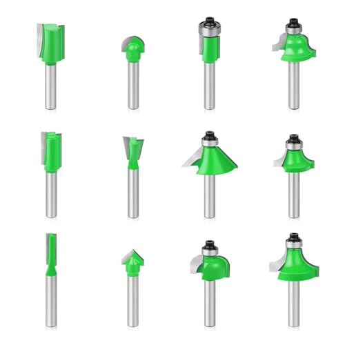 Hochgeschwindiger Stahl Router Bit Set 12 Pc 1/4inch Shank Für Multimateriale Handwerksprojekte Holz Kunststoff Verbundwerkstoffe Holzbearbeitung Router Bit Hochgeschwindiger Stahl Router Bit Set 12 Pc 1/4inch Shank Für Multimateriale Handwerksprojekte Holz Kunststoff Verbundwerkstoffe Holzbearbeitung Router Bit von OAJABBGE