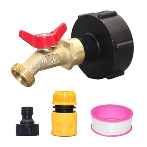 Hochwasser Messingschlauch Adapter Set Mit Camlocks & Ventilen 2 Zoll Bis 3/4-Zoll Gartenanschlüsse IBC Tanks Adapter von OAJABBGE