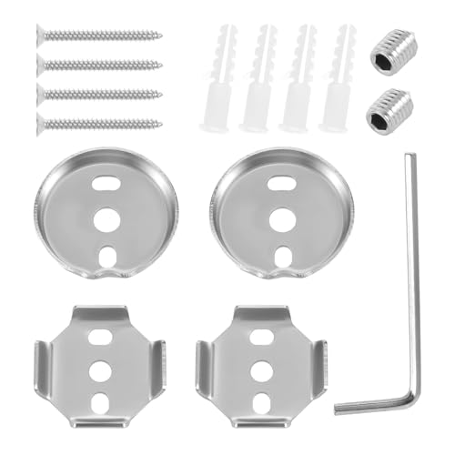 Komplette Badezimmerhandtuchstabersatzteil Mit Schrauben Und Klammern Silber Finish Schwertuchschienerbindel von OAJABBGE