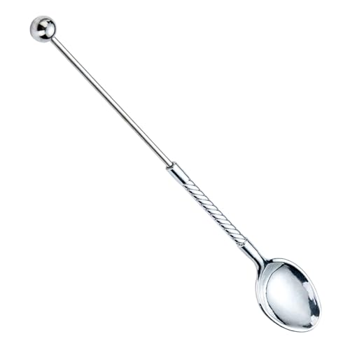 Langgriff Metalllöffel Perlendekoration Geeignet Für Eiscreme Mischung Dessert Servieren Hausgebrauch Handgefertigter Party Löffel von OAJABBGE