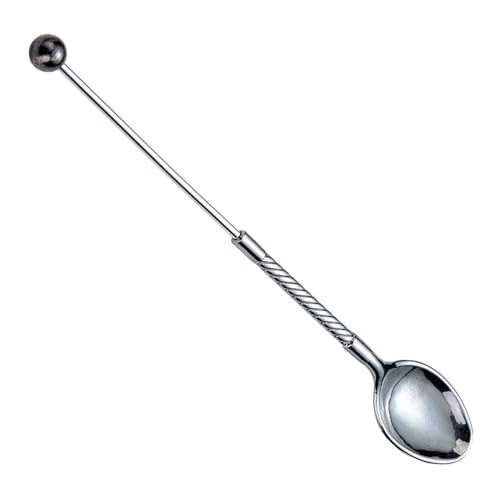 Langgriff Metalllöffel Perlendekoration Geeignet Für Eiscreme Mischung Dessert Servieren Hausgebrauch Handgefertigter Party Löffel von OAJABBGE