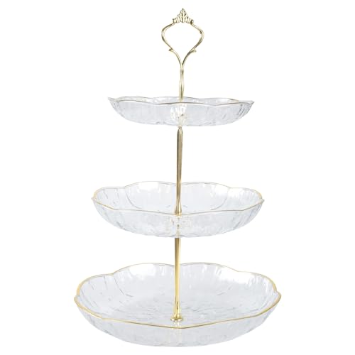 Lebensmittelpräsentation Tablett Mehrschichtige Designs Mehrschichtiger Desserthalter Plastikstruktur Für Vorspeisen Dessert Und Früchte von OAJABBGE