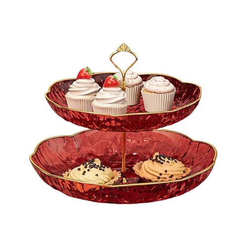 Lebensmittelpräsentation Tablett Mehrschichtige Designs Mehrschichtiger Desserthalter Plastikstruktur Für Vorspeisen Dessert Und Früchte von OAJABBGE