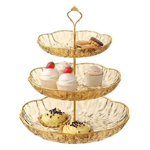 Lebensmittelpräsentation Tablett Mehrschichtige Designs Mehrschichtiger Desserthalter Plastikstruktur Für Vorspeisen Dessert Und Früchte von OAJABBGE