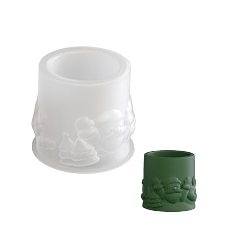 Mehrzweck Weihnachts Mann Silikonform Detaillierte Kerzenbecher Schimmelpilze Für Harzkunstbetonhandwerk Und Geschenk Machen Santa Cup Schimmel von OAJABBGE