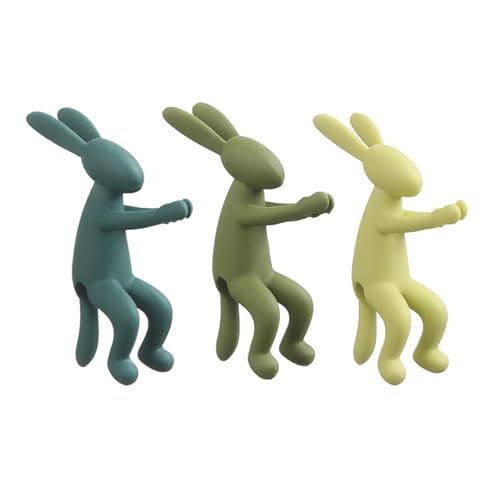 OAJABBGE Bunnies Themed Plant Fixator Stabilisatoren Regulierbare STEM Für Hausgartendekoration Kinderfreundlicher Stabiler Kunststoff Garten Steckwerkzeug Für Haushalt von OAJABBGE