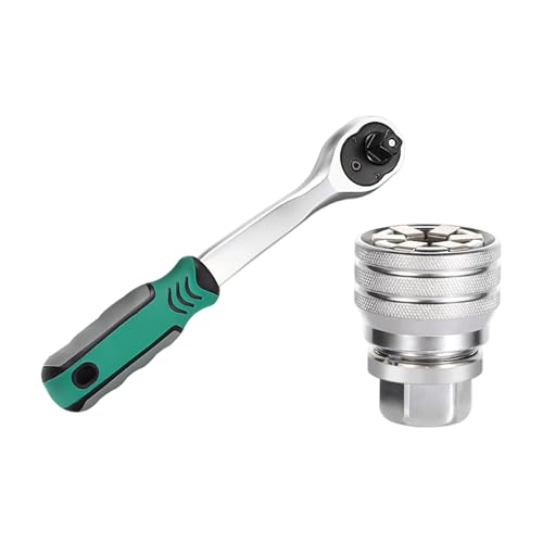 OAJABBGE Ergonomisch Verstellbarer Sockelschlüssel Schränner Set 10-19mm 72 Zahnatrucheting 3/8 "Antrieb High Drehmomente Für Automobilreparaturen Hochleistungs Handwerkzeug von OAJABBGE