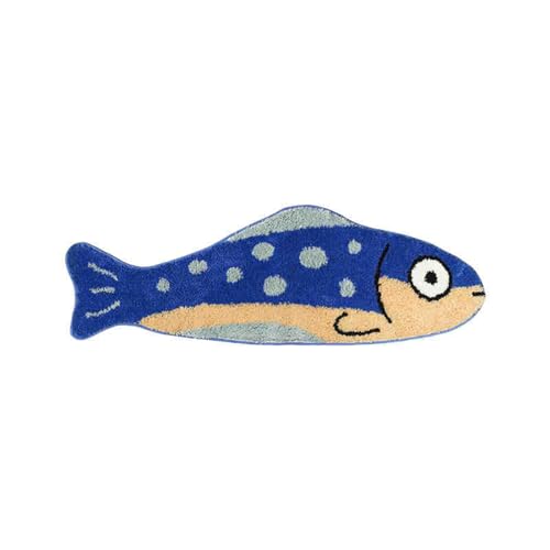 OAJABBGE Fun Fish Muster Versperrte Teppiche Robuste Oberflächen Ideal Für Kinderzimmer Wohnzimmer Einfacher Wartung Versperrung Teppich von OAJABBGE