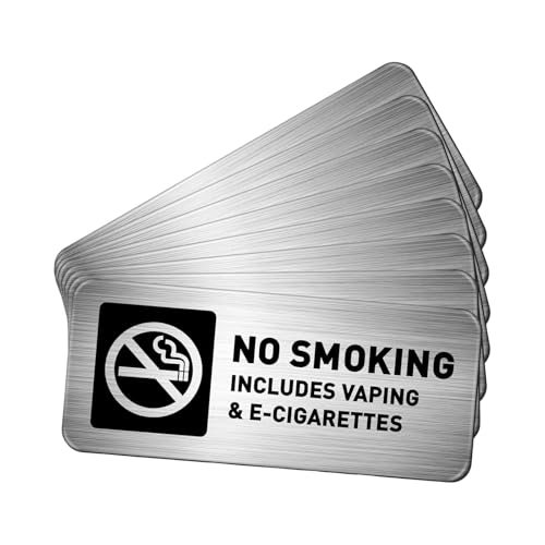 OAJABBGE Packung 4/8 Haltbarkeit Metall Nicht Geräucherte Schilder Kleber Nicht Dampfmarker Für Den Innenraum Freien Gebrauch Mit Hoher Sichtbarkeit Design No Zeichen OAJABBGE Packung 4/8 Haltbarkeit Metall Nicht Geräucherte Schilder Kleber Nicht Dampfmarker Für Den Innenraum Freien Gebrauch Mit Hoher Sichtbarkeit Design No Zeichen von OAJABBGE