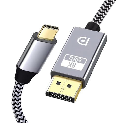 OAJABBGE USB C Bis DP1.4 Kabel 8K60Hz Videounterstützung 32Gbit / S Schnelles Übertragungsbraide Kabel Für Professionelle Displays Workstations OAJABBGE USB C Bis DP1.4 Kabel 8K60Hz Videounterstützung 32Gbit / S Schnelles Übertragungsbraide Kabel Für Professionelle Displays Workstations von OAJABBGE