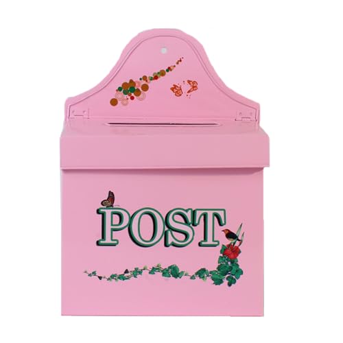 OAJABBGE Vintage Wandmontaged Iron Mailbox Rostfeste Metallbriefbox Mit Und Garten Rostbeständiger Eisen Freien In Der Und Für Den Garten. von OAJABBGE