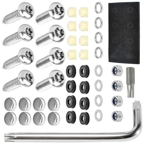Professionelles Edelstahl Autodellplattenverletzungsschraube Set Komplettes Hardwarepaket Für US Fahrzeugregistrierung US Standard Nummernschildschrauben Geeignet Professionelles Edelstahl Autodellplattenverletzungsschraube Set Komplettes Hardwarepaket Für US Fahrzeugregistrierung US Standard Nummernschildschrauben Geeignet von OAJABBGE