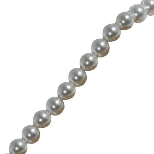 Runde Nachahmungsperlen Perlen Bastelnden Vorräte 8mm Glas Für Schmuckzubehör Und Wohnkern Basteln Runde Nachahmung Für Schmuckherstellung Und Handwerksvorräte von OAJABBGE