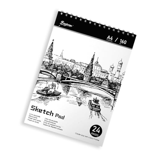 Twin Coil Binding Sketchbook 24 Seiten Dickes Papier Zeichnen Notizbuch Tragbares Skizzierjournal Für Künstler Student Tear Resistant Sketch Pad von OAJABBGE