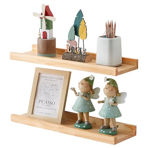 OAKERLAND Schweberegal KiefernHolz 2 Stück Bilderleiste Holz 50cm Wandregal für Wohnzimmer, Küche, Schlafzimmer, Badezimer OAKERLAND Schweberegal KiefernHolz 2 Stück Bilderleiste Holz 50cm Wandregal für Wohnzimmer, Küche, Schlafzimmer, Badezimer von OAKERLAND