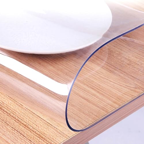 OAKITA Bodenschutzmatte für Hartböden 40x60cm/90x120cm/114x200cm, Klar Bürostuhlunterlage, Wohnzimmer und Flur Eingang, Klare Kunststoff-Fußmatte(Farbe:1mm,Größe:90x120cm) von OAKITA