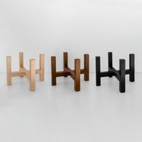 Pflanzenständer/Blumenständer Aus Holz Für Töpfe Bis 16 cm - in 3 Holzfarben Erhältlich | Mid Century Modern Pflanzenständer/Blumenständer Aus Holz Für Töpfe Bis 16 cm - in 3 Holzfarben Erhältlich | Mid Century Modern von OAKdesignDE