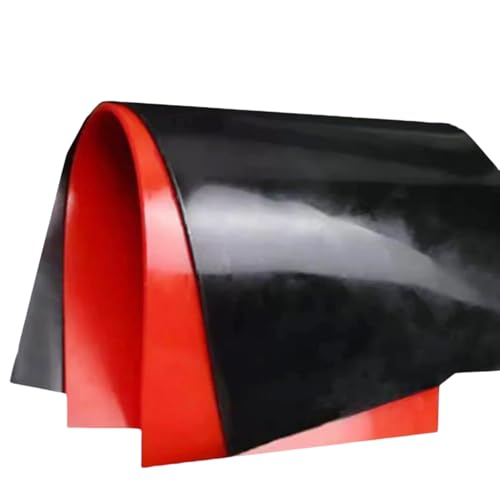 1 Stück Polyurethan-PU-Platte, ölabriebfest, 100 x 200 mm/200 x 500 mm/250 x 250 mm, 2 mm - 8 mm Dicke(Red,3mm 200x500mm) von OAOAO