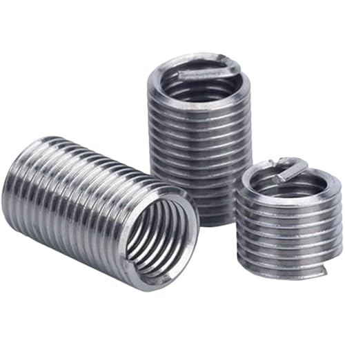 5–10 Stück M12/M14/M16 Edelstahl-Drahtgewindeeinsatz-Kit, Reparatursatz for Spiralschraubenhülsenbuchsen(M12x1.25x2D(10Pcs)) von OAOAO