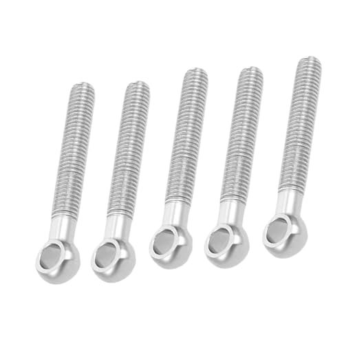 5 Stück Schulter-Schwenk-Augenschrauben aus Edelstahl, M8 x 70 mm - M8 x 150 mm, for Rohrleitungsschieber(M8x140mm) von OAOAO