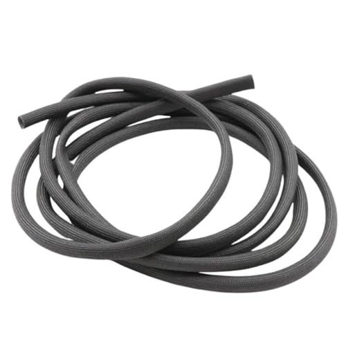 Hochtemperatur-Glasfaser-Geflechtschlauch, 600 °C Kabeldraht-Schutzrohr, 1 Stück(Black,6mm x 2M) von OAOAO