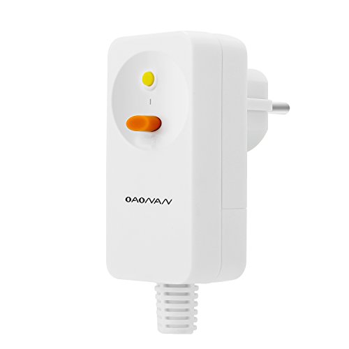 OAONAN FI Schutzschalter Personenschutz Stecker Ersatzstecker 10mA Fehlerstromschutzschalter 220-240VAC 16Amp - Weiß von OAONAN