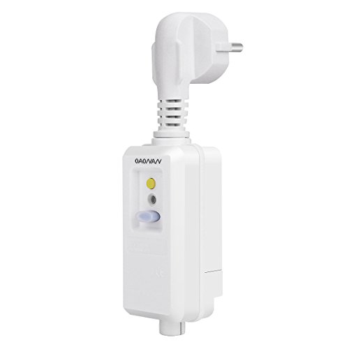 OAONAN FI Schutzschalter Personenschutz Stecker Ersatzstecker Fehlerstromschutzschalter 220-240VAC 16Amp von OAONAN