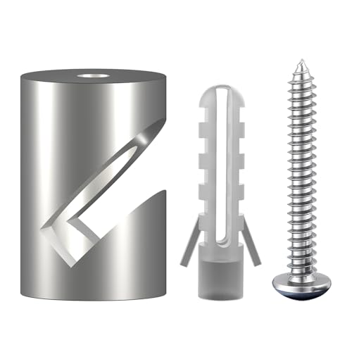 OASHISU 1 Stück Aluminiumlegierung Wand- und Deckenpins "V-Stil" Silbrig für Textilkabel Deckenbefestigung Affenschaukel Aufputz-Kabelhalter für Lampe DIY mit Schrauben und Dübeln OASHISU 1 Stück Aluminiumlegierung Wand- und Deckenpins "V-Stil" Silbrig für Textilkabel Deckenbefestigung Affenschaukel Aufputz-Kabelhalter für Lampe DIY mit Schrauben und Dübeln von OASHISU