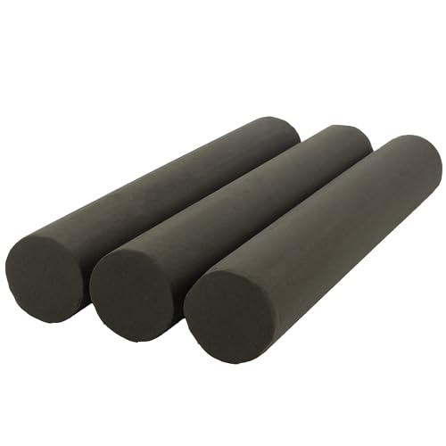 OASIS® BLACK IDEAL Zylinder Stange, Designer's Collection - Höhe 55 cm - Durchmesser 8 cm - 3 Stück von OASIS