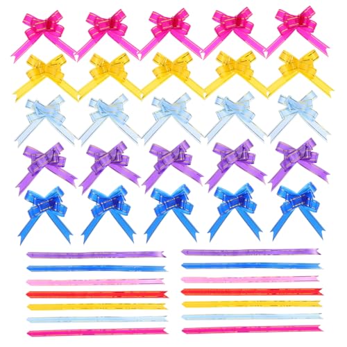 OATIPHO 100 Stück DIY Pull Bows Bunte Schleifen Schnellzieh Schleifen für Geschenkverpackung Hochzeit Dekoration Bastelprojekte OATIPHO 100 Stück DIY Pull Bows Bunte Schleifen Schnellzieh Schleifen für Geschenkverpackung Hochzeit Dekoration Bastelprojekte von OATIPHO