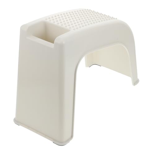 OATIPHO Kunststoff Fußhocker rutschfest Praktischer Pediküre Hocker für Badezimmer Langlebig Ergonomisch für Fußpflege von OATIPHO