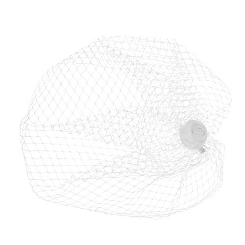 OATIPHO 2 Stück Retro Braut Schleier Haarclip Mesh Fascinator mit Blume Dezenter Gesichtsschutz Weicher Minimalistischer Schleier für Hochzeit Fotoshooting Cocktailkleidung von OATIPHO