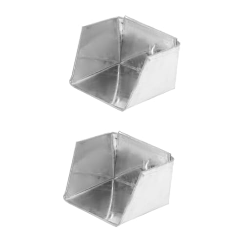OATIPHO 2 Stück Staubpan klein Desktop-Kehrschaufel Schreibtisch Müll Mini-Staubpfanne Outdoor-Kehrschaufel Mini-Kehrschaufel Kehrschaufel für Bürotisch Staubwanne Eisen Silber von OATIPHO