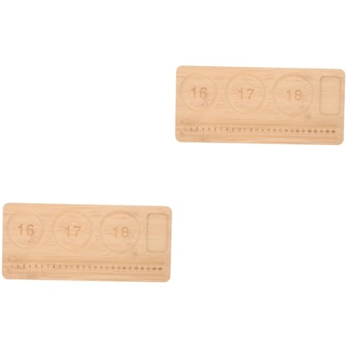 OATIPHO 2st Schmuckperlentablett Charme Perlen Zum Basteln Herstellung Reize Planke Perlenbrett Tablett Mit Perlendesign Buchstabenperlen Armbänder Bretter Schmuck-Organizer Holz von OATIPHO