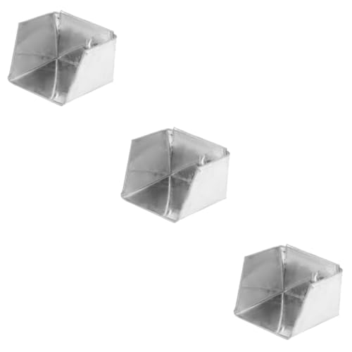 OATIPHO 3 Stück Staubpan Staubwanne Kleine Pfanne Handfeger Und Schaufel Mini-staubpfanne Müll Schreibtisch Kleine Kehrschaufel Desktop-kehrschaufel Staubpfannen Kleine Tonne Silber Eisen von OATIPHO