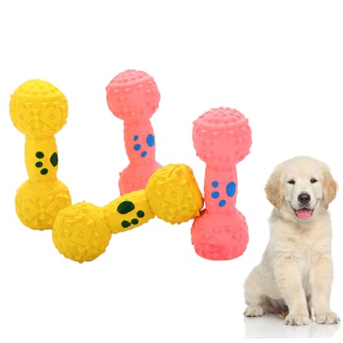 OATIPHO 4 Stück großes Hundespielzeug Großes Kauspielzeug für Hunde Hundespielzeug für große Hunde Haustier kaut Spielzeuge Spielzeug für Haustiere Hund spielt Spielzeug der Hund Hantel von OATIPHO