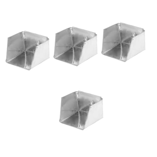 OATIPHO 4 Stück Staubpan Staubwanne Mini Handfeger und Schaufel kleine Pfanne kleine Kehrschaufel Müllschaufel Kehrschaufelzubehör Kehrblech Metall Kehrschaufel reinigen Eisen Silber von OATIPHO