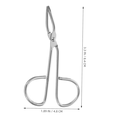 OATIPHO 6 Stück Edelstahl Pinzetten mit Scherengriff Präzise und Sicher für Augenbrauen und Wimpernpflege Ergonomisch Rostfrei Leicht zu Reinigen Komfortabel für Damen Gesichtshaarpflege von OATIPHO