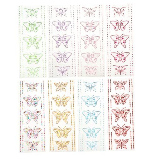OATIPHO 8sätze Acryl Kristall Aufkleber Schmetterlinge Für Handwerk DIY Decor Strass-Aufkleber Bastel-Aufkleber Leicht Anzuwendende Aufkleber Für Diverse Bastelprojekte OATIPHO 8sätze Acryl Kristall Aufkleber Schmetterlinge Für Handwerk DIY Decor Strass-Aufkleber Bastel-Aufkleber Leicht Anzuwendende Aufkleber Für Diverse Bastelprojekte von OATIPHO